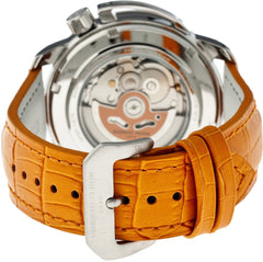 GIORGIO FEDON GFBP001 Black dial 45mm Automatic Orange Leather Strap Watch