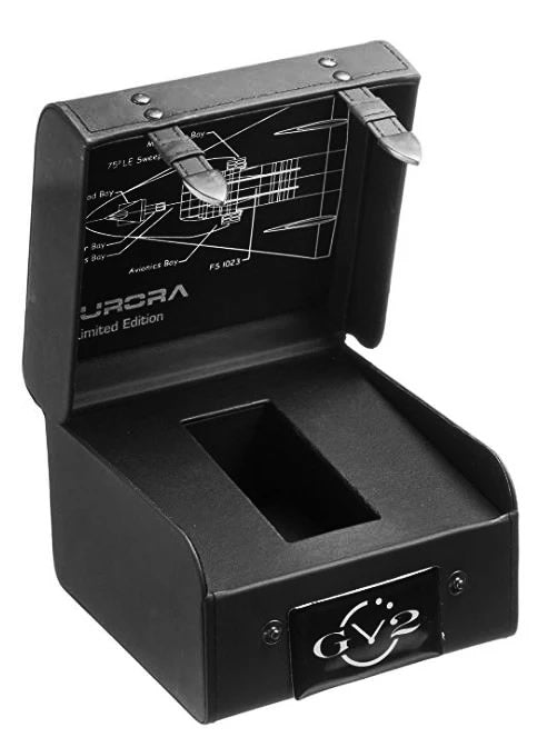 GEVRIL 9705 GREEN AURORA Black dial 45mm Silicon Strap Swiss Watch