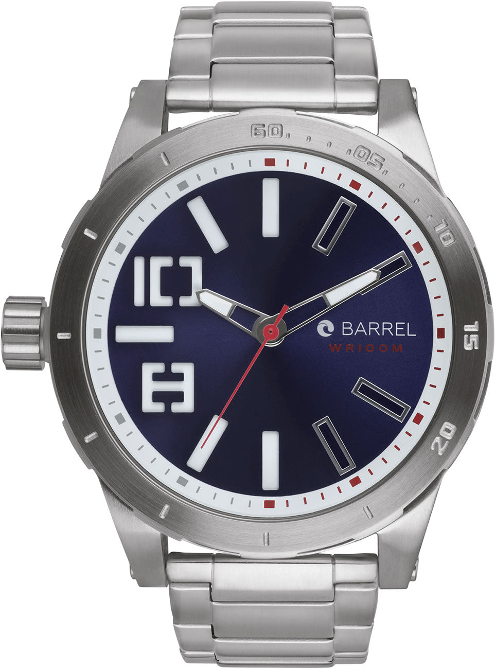 Barrel BA 4002 03 51mm Blue Dial Mens Watch