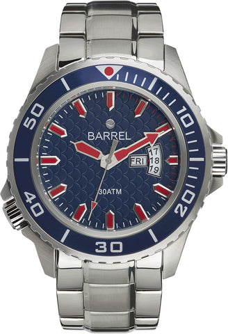 Barrel BA 4005 04 LAMBDA Diver 46mm 300mts Blue Dial Mens Watch