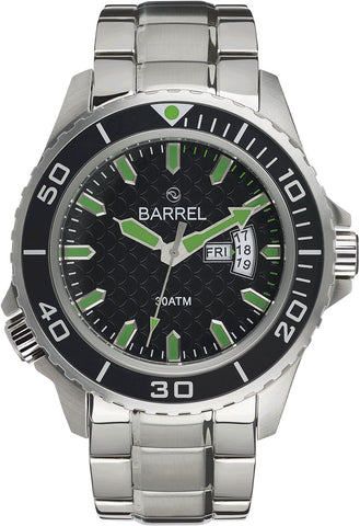 Barrel BA 4005 05 LAMBDA Diver 46mm 300mts Black Dial Mens Watch