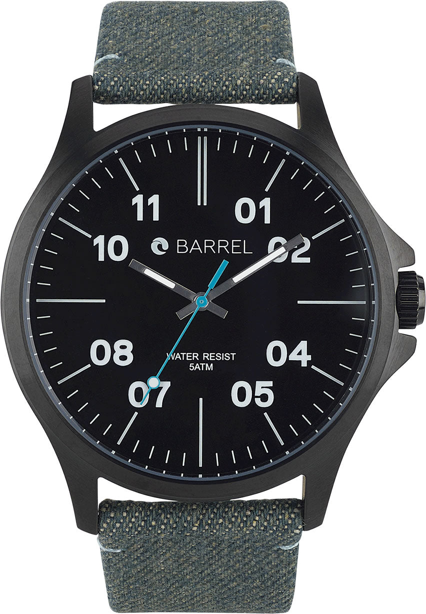 Barrel BA-4014-05 Palm Strings 46mm Black dial watch