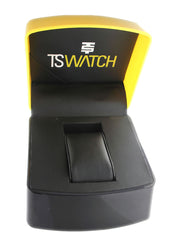 TECHNOSPORT TS-100-R10 48mm Gray and Yellow dial Black Chronograph watch 😉