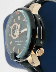 GIORGIO FEDON GFBA003 Black dial 45mm Automatic Black Leather Strap Watch