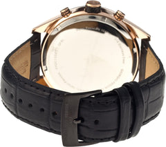 GIORGIO FEDON GFBL004 Black dial 45mm Chronograph Black Leather Strap Watch