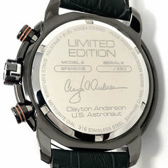 GIORGIO FEDON GFBN005 Limited Edition Meteorite dial 48mm Black Leather Strap Watch