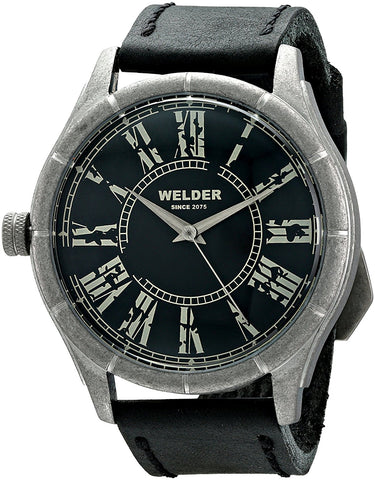 WELDER K21-505 Black dial Black leather strap Watch