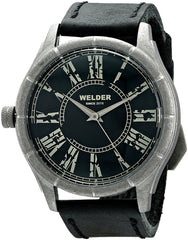 WELDER K21-505 Black dial Black leather strap Watch