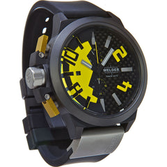 WELDER K35-2502 Black dial Black rubber strap Watch