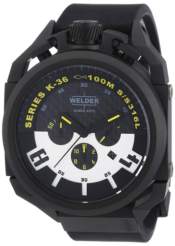 WELDER K36-2402 Black dial Black rubber strap Watch