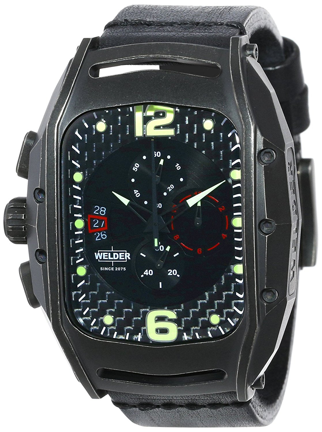 WELDER K42-801 Black dial Black Leather strap Watch