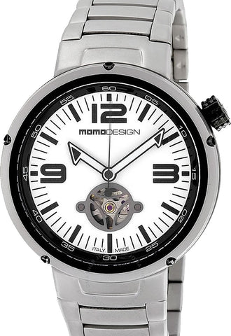 MOMO DESIGN WATCHES MD1011BS-20 EVO Automatic White and Black dial Stainless steel strap