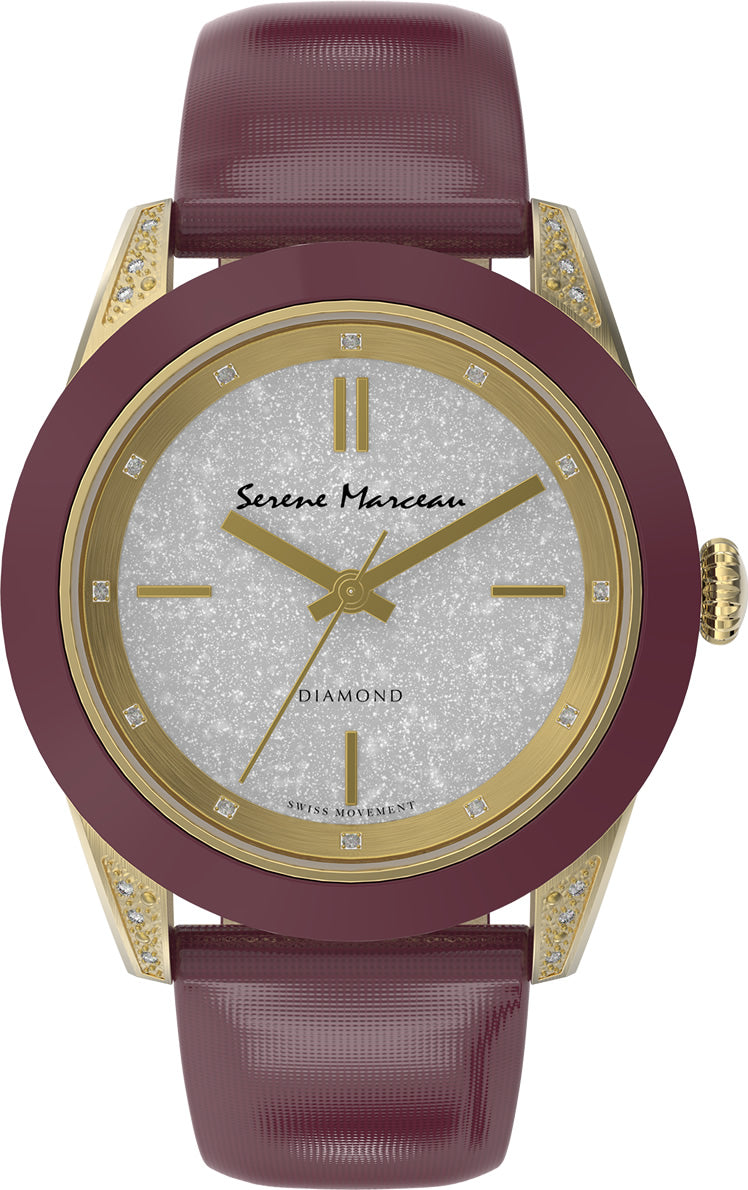 SERENE MARCEAU S002.10 PIGALLE 38mm Silver-tone dial Ladies Diamond watch 😉