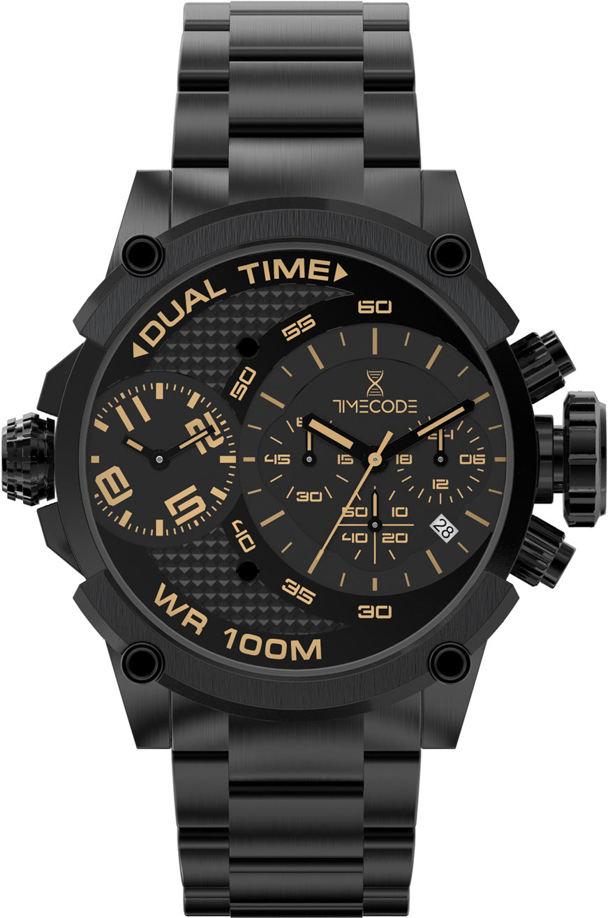 TIMECODE TC-1003-05 Albert 1905 46mm Dual Time / Chronograph watch 😉