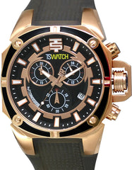 TECHNOSPORT TS-100-1T 48mm Black and Rose Gold-tone dial Rose Goldtone Chronograph watch 😉