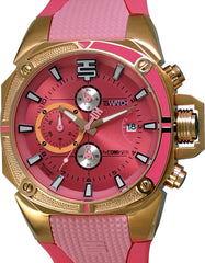 TECHNOSPORT TS-100-R20 48mm Pink dial Chronograph watch 😉
