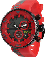 TECHNOSPORT TS-300-2 44mm Red and Gray dial Chronograph watch 😉
