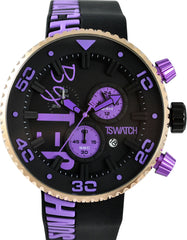 TECHNOSPORT TS-300-4 44mm Black and Purple dial Chronograph watch 😉