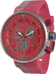 TECHNOSPORT TS-300-9 44mm Dark Pink and Gray dial Chronograph watch 😉