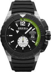 BRERA ACQUA DIVER BRAQS4802 Black Dial Black Rubber strap Watch