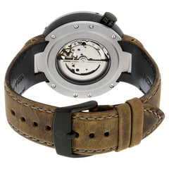 MOMO DESIGN MD1011BS-32 EVO AUTOMATIC WATCH GRAY DIAL BROWN LEATHER