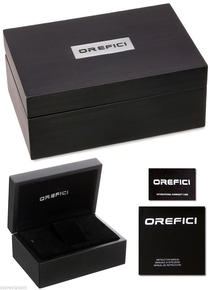 OREFICI ORM14C4811 EVOLUTION 48mm BLACK DIAL CHRONOGRAPH BLACK RUBBER